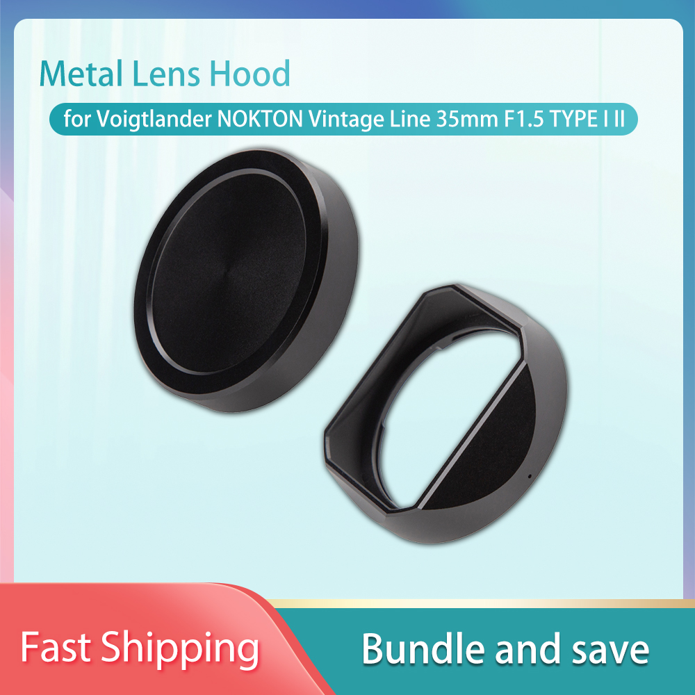 Lens Cap Vintage - Gegenlichtblende aus Metall für Voigtlander NOKTON