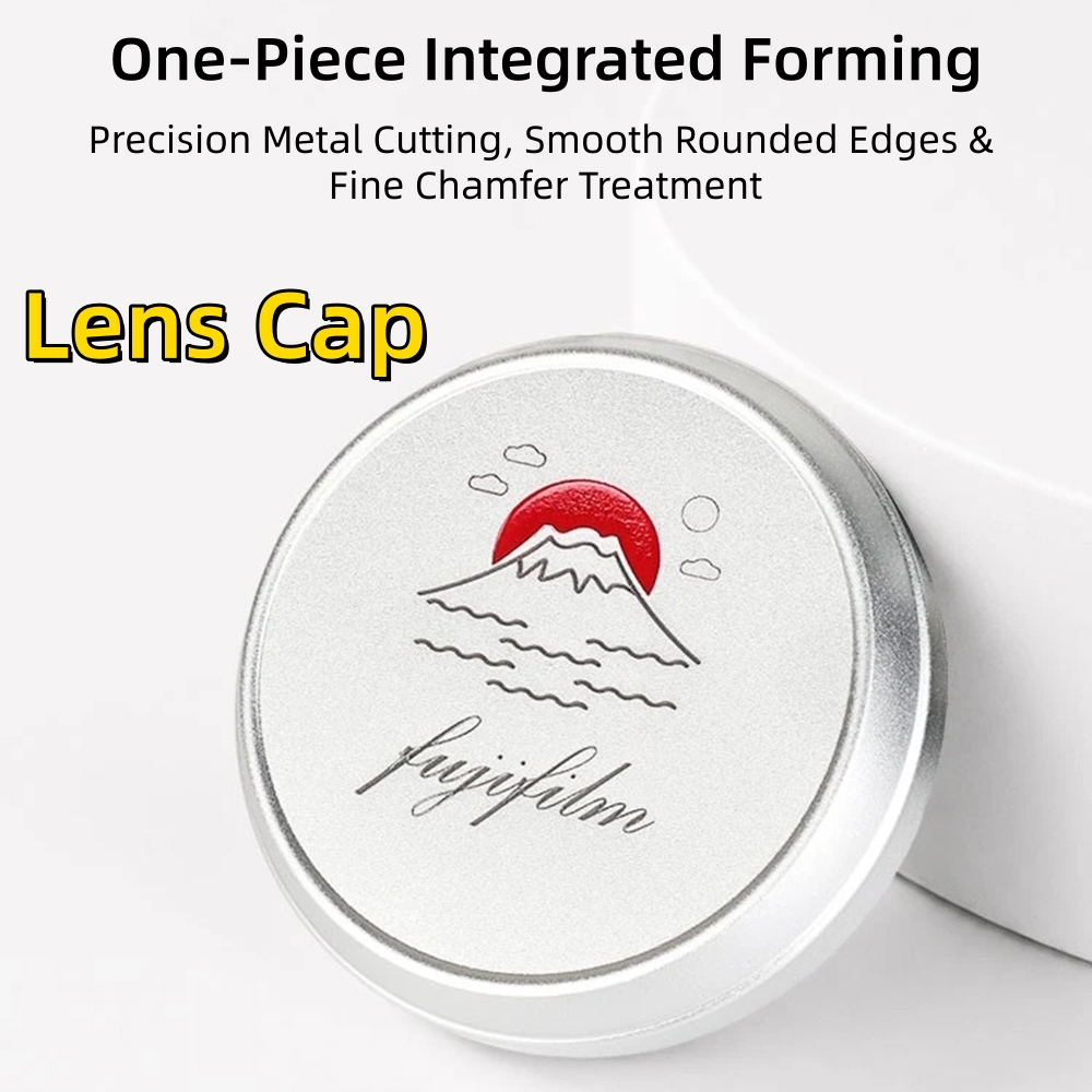 Lens Cap Vintage - Neue Metall-Kameraobjektivkappe Aluminium-Objektivabdeckung Weiche Kamera-Frontkappe für