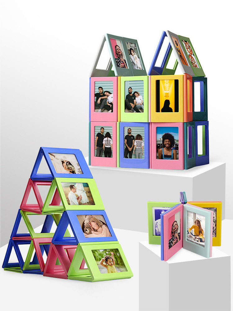 Instant Film Pack - 5er-Pack magnetische Bilderrahmen für den Kühlschrank,