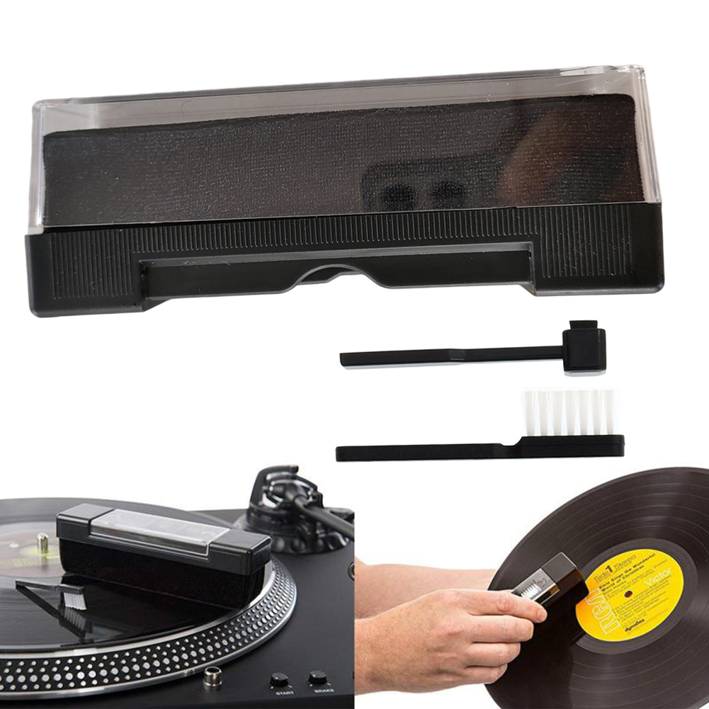 Vinyl Record Cleaner - 3-teiliges Vinyl-Schallplatten-Reinigungsset Schallplatten-Reinigungsbürste Vinyl-Schallplatten-Reinigungsbürsten-Set Reinigungsbürsten-Set für
