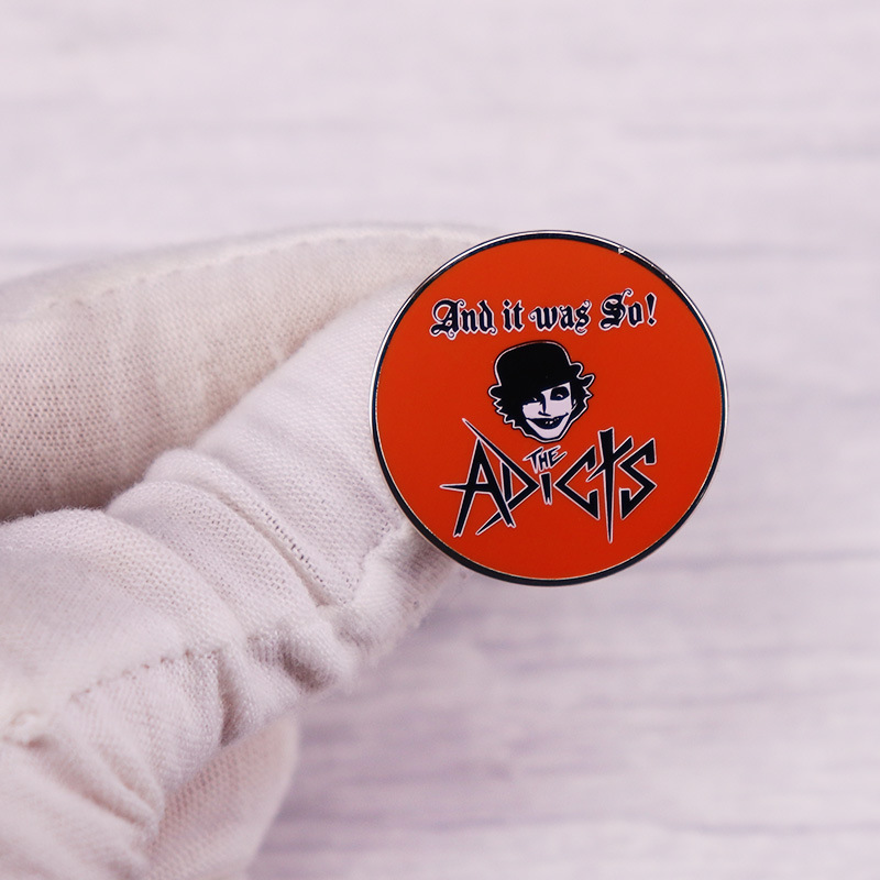 Collectible Vintage Brooches - The-Adicts Emaille-Anstecknadel, Vintage-Rockband, periphere Anstecknadel für