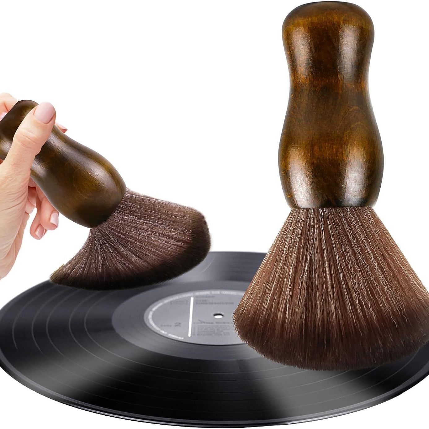 Vinyl Record Cleaner - Solide Vinyl-Schallplatten-Reinigungsbürste – antistatische Vinyl-Reinigungsbürste aus