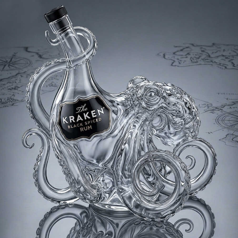 Kraken Oktopus Whisky-Dekanter – Vintage Collectible Glassware Bewertung und Preis