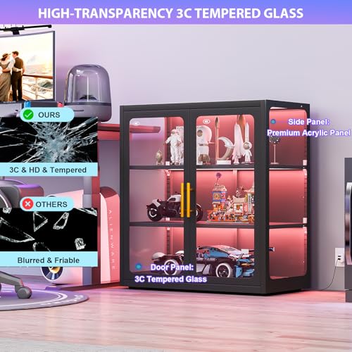 Vitrine mit Glastüren und RGB- – Collectible Collection Bewertung und Preis