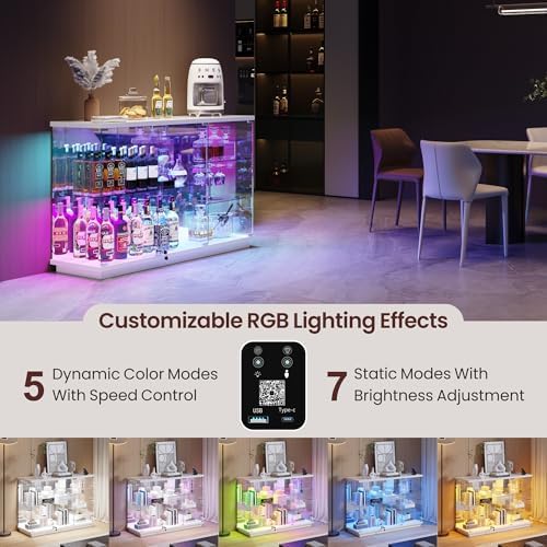 RGB-Glasvitrine mit Schloss fü – Collectible Collection Bewertung und Preis