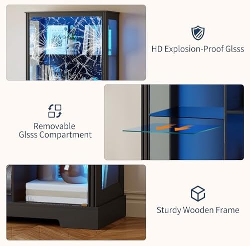 71'' Vitrine mit 5 Ebenen und  – Collectible Collection Bewertung und Preis