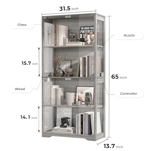 Vitrine mit Glastüren, 4-stufi – Collectible Collection Bewertung und Preis