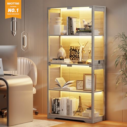 Vitrine mit Glastüren, 4-stufi – Collectible Collection Bewertung und Preis