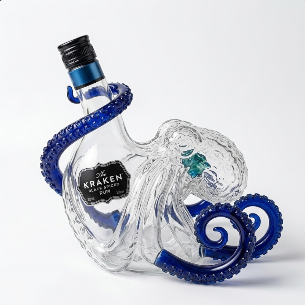 Vintage Kraken Oktopus Whisky- – Vintage Collectible Glassware Bewertung und Preis