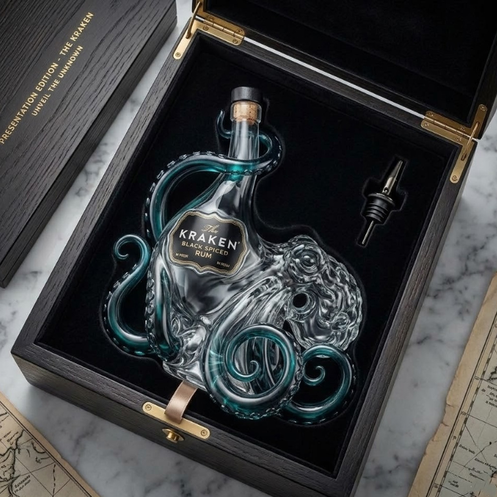 Vintage Kraken Oktopus Whisky- – Vintage Collectible Glassware Bewertung und Preis