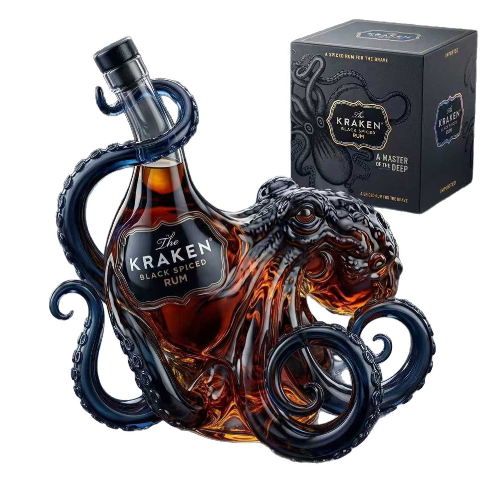 Vintage Kraken Oktopus Whisky- – Vintage Collectible Glassware Bewertung und Preis
