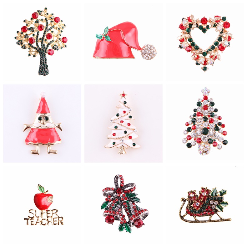 Vintage Strass-Weihnachtsbrosc – Collectible Vintage Brooches Bewertung und Preis
