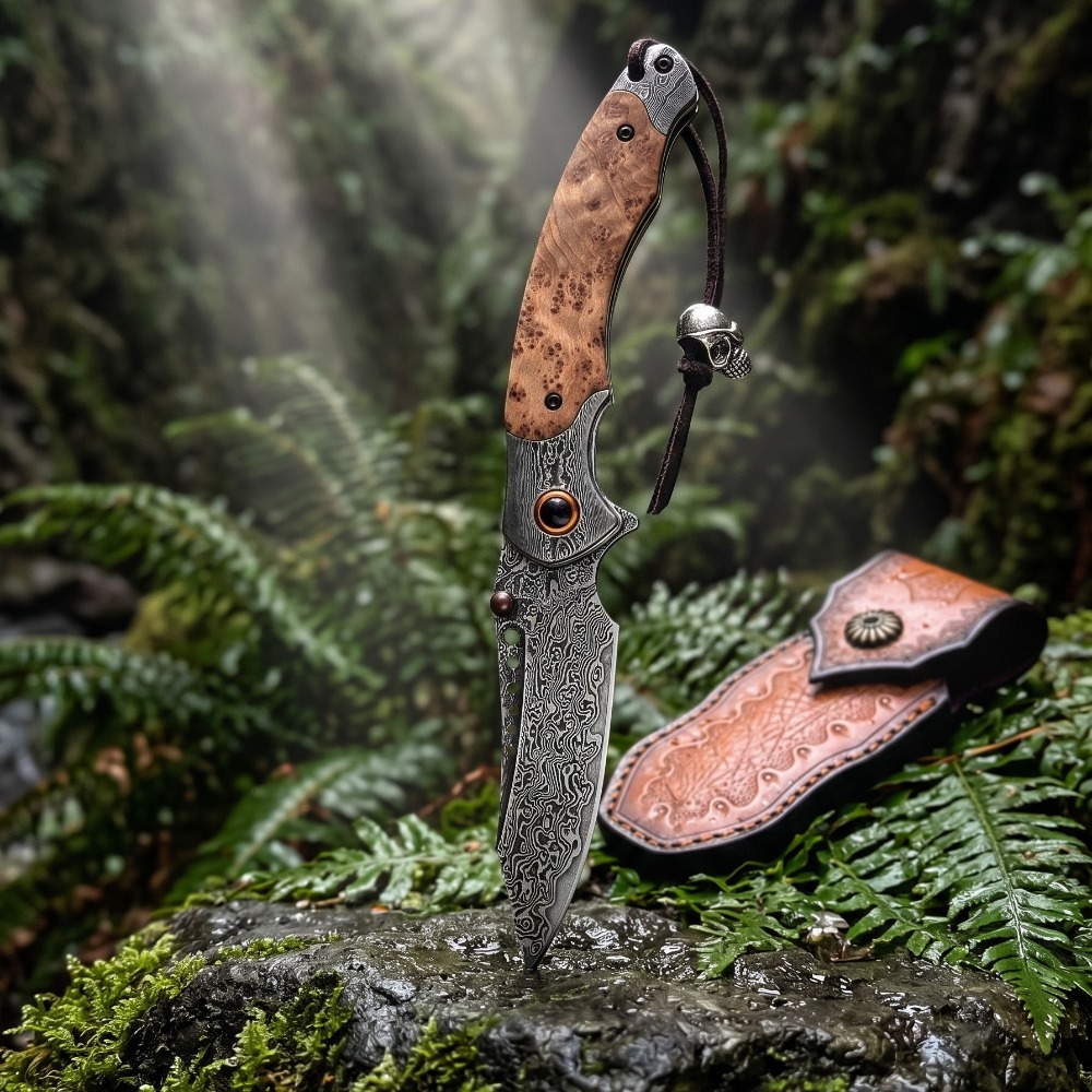 Hochhärte-Damastmuster-Klappme – Vintage Collectible Pocket Knives Bewertung und Preis