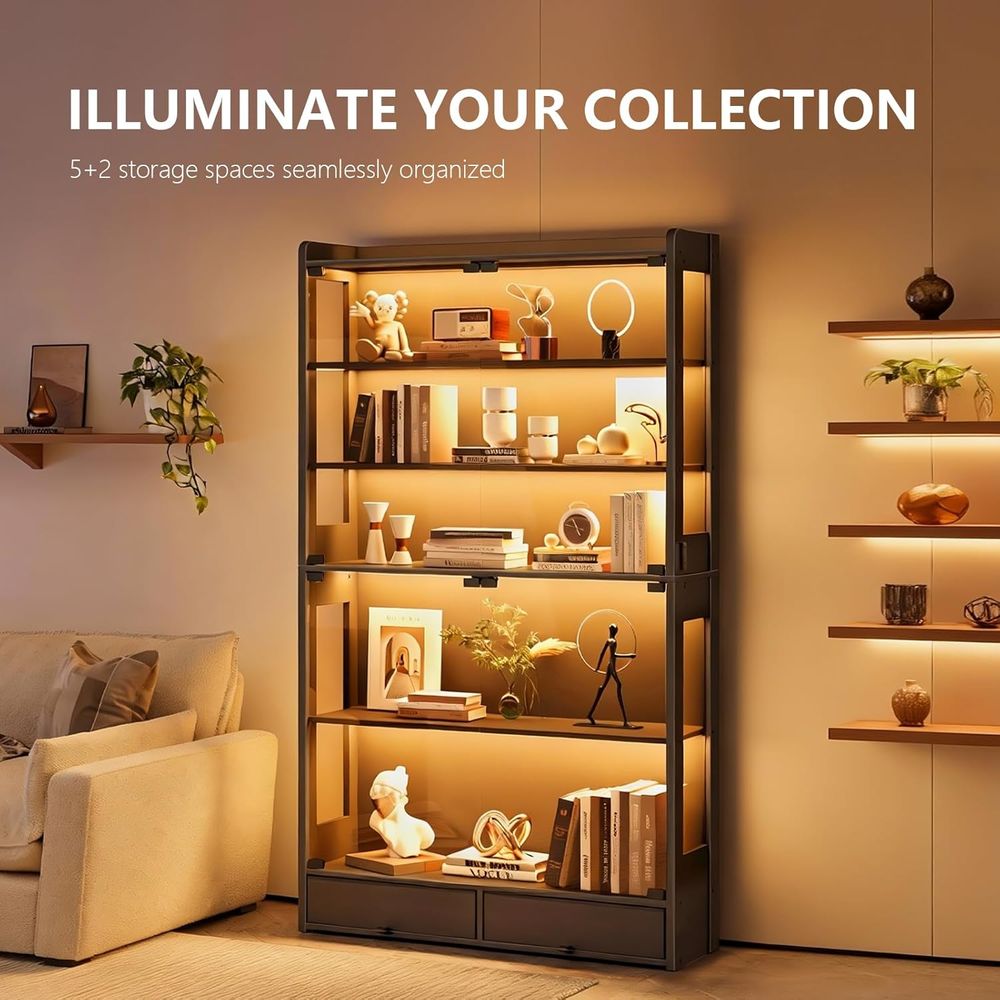 69 Zoll Hoher Schwarzer LED-Be – Collectible Collection Bewertung und Preis