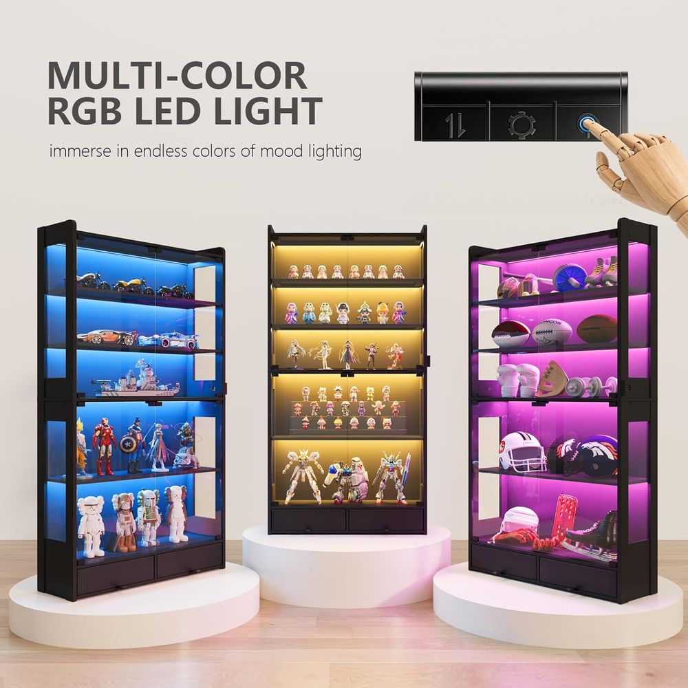 69 Zoll Hoher Schwarzer LED-Be – Collectible Collection Bewertung und Preis