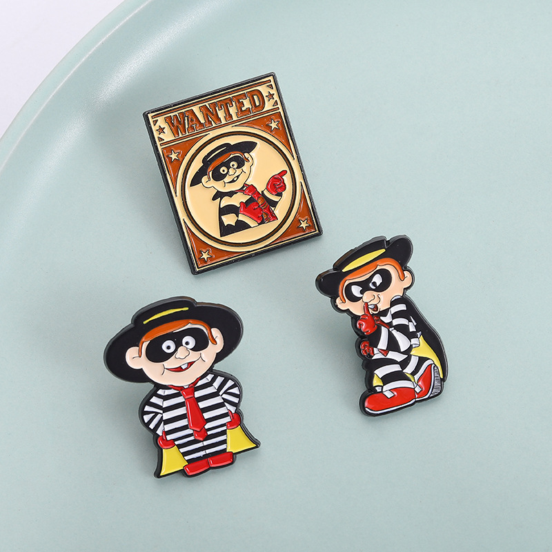 Vintage Hamburglar Emaille-Pin – Collectible Vintage Brooches Bewertung und Preis