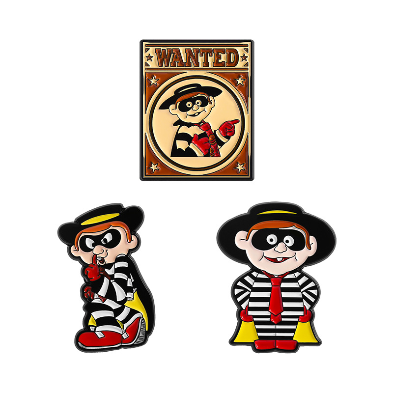 Vintage Hamburglar Emaille-Pin – Collectible Vintage Brooches Bewertung und Preis